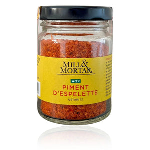 Du tilføjede <b><u>Piment d’Espelette - Mill & Mortar</u></b> til kurven.