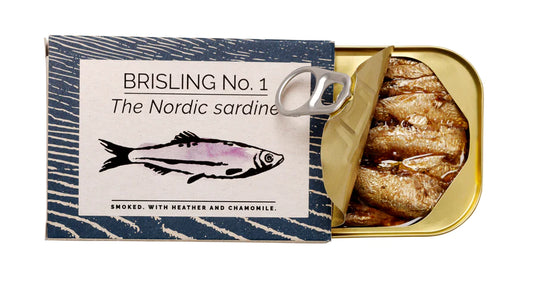 Du tilføjede <b><u>Brisling no 1, Røget med Lyng og Kamille - Fangst</u></b> til kurven.