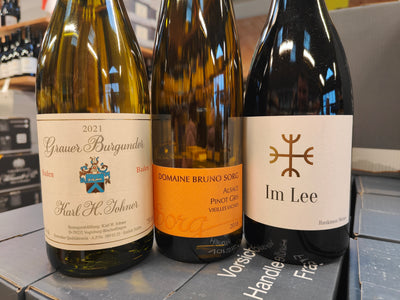 Du tilføjede <b><u>Pinot Gris - 3 flasker fra området omkring 