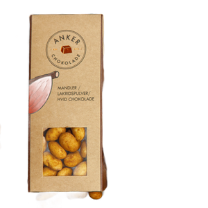 Du tilføjede <b><u>Drage Mandler / lakrids / hvid chokolade -  Anker Chokolade</u></b> til kurven.